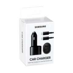 Samsung Dual Car Charger 60W - Powerful & Fast 60W Car Adapter for Unlimited Charging | Product Code: 8806090358913
